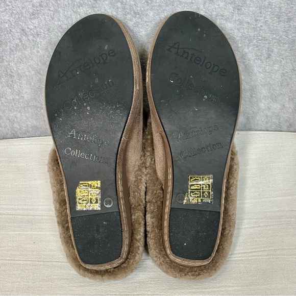 Antelope N08 Toppa Furry Slip-On Wedge/Clog-Taupe-Women Size EU 38, U.S. 7 - Picture 7 of 10